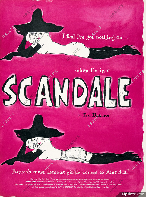 Scandale (Lingerie) 1954 Girdle, by Tru Balance