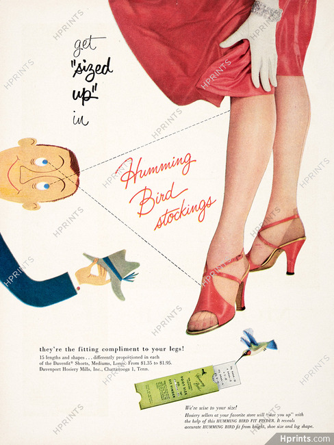Humming Bird (Hosiery) 1954 Stockings