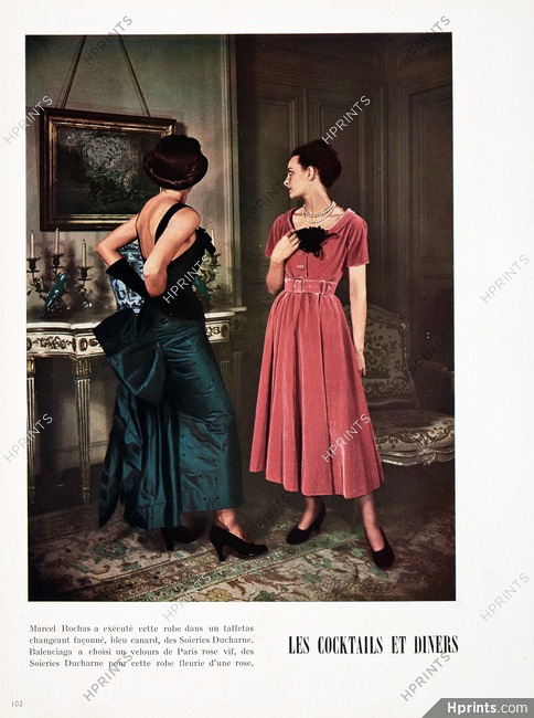 Marcel Rochas & Balenciaga 1948 Evening Gown, Ducharne