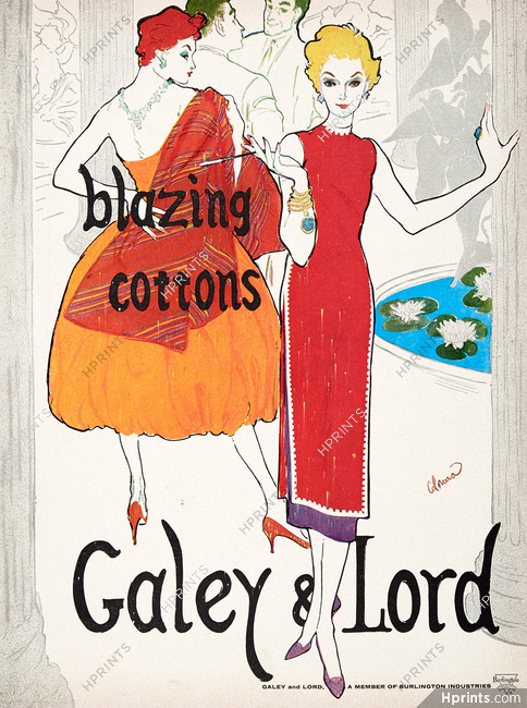 Galey & Lord (Fabric) 1958 Blazing cottons