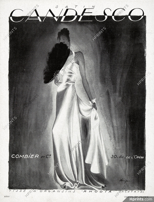 Combier & Cie 1941 Candesco, Leon Bénigni, Fan, Evening Gown