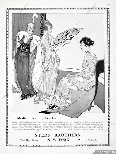 Stern Brothers (Shoes) 1914 Evening Gowns