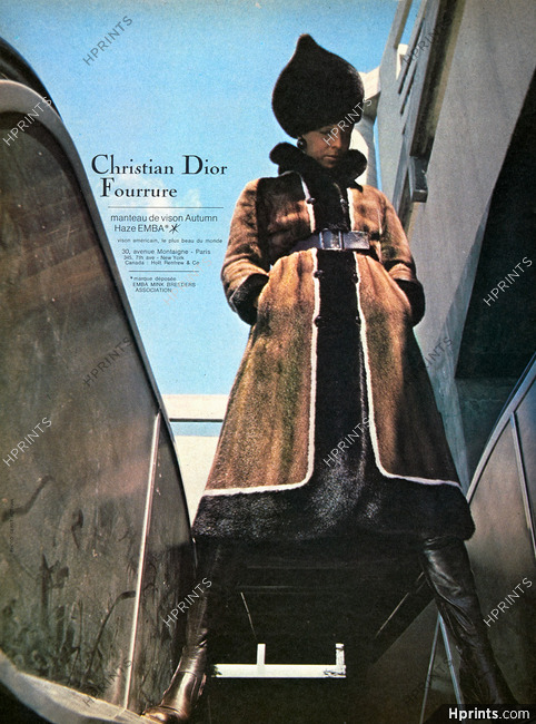 Christian Dior (Fur Clothing) 1970 Vison Emba