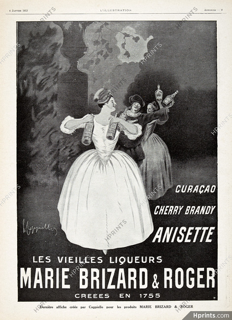 Marie Brizard & Roger 1913 Cappiello, Poster Art