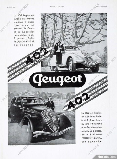 Peugeot 1938 402 Photos Zuber