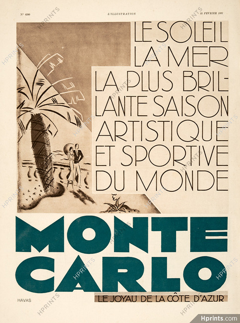 Monte Carlo 1931 French Riviera
