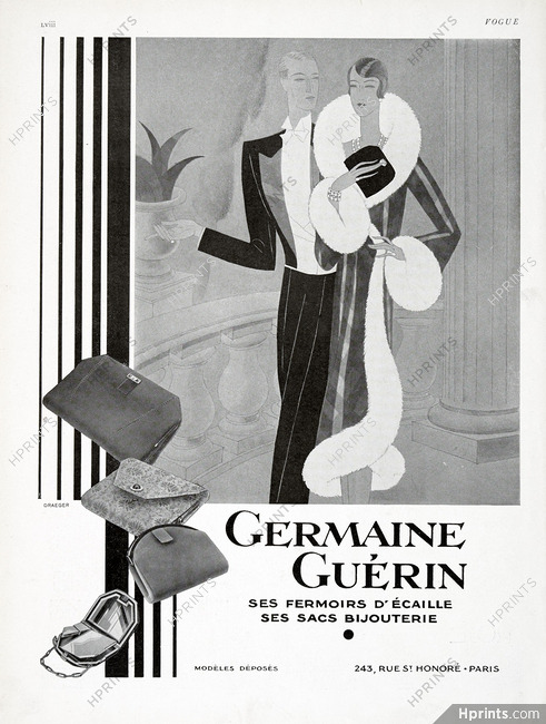 Germaine Guerin (Handbags) 1929 Art Deco, Elegant Parisienne