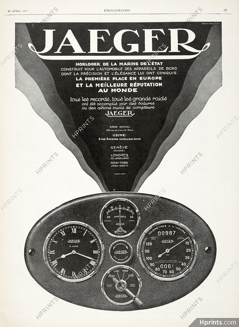 Jaeger 1927 Horloger de la Marine de l'État