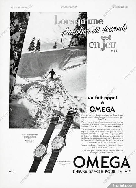Omega 1938 Chantilly & St-Christophe Models