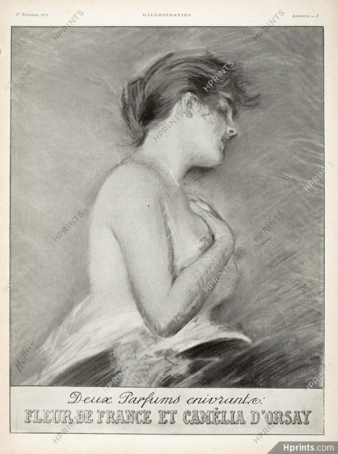 D'Orsay 1919 Helleu, Fleur de France, Camélia d'Orsay