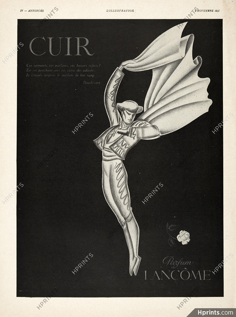 Lancôme (Perfumes) 1941 Cuir, Torero, Corrida, Baudelaire