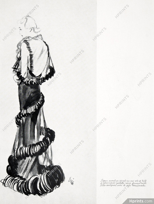 Paquin 1937 Evening Dress, Eric (Carl Erickson)