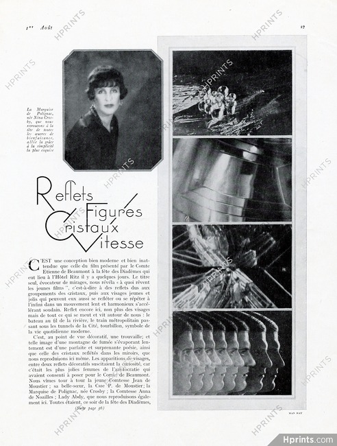 Reflets Figures Cristaux Vitesse, 1925 - Man Ray