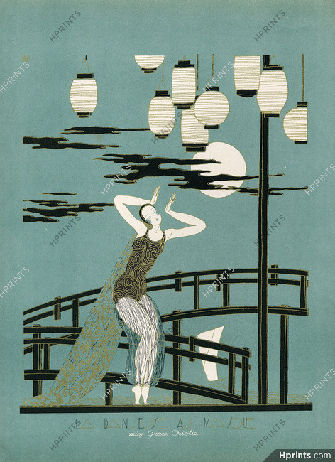 Pierre Mourgue 1923 "Les Danses D'aujourd'hui" La Danseuse Au Masque
