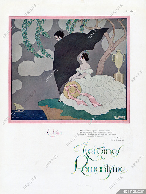 George Barbier 1924 Héroïnes du Romantisme, Elvire