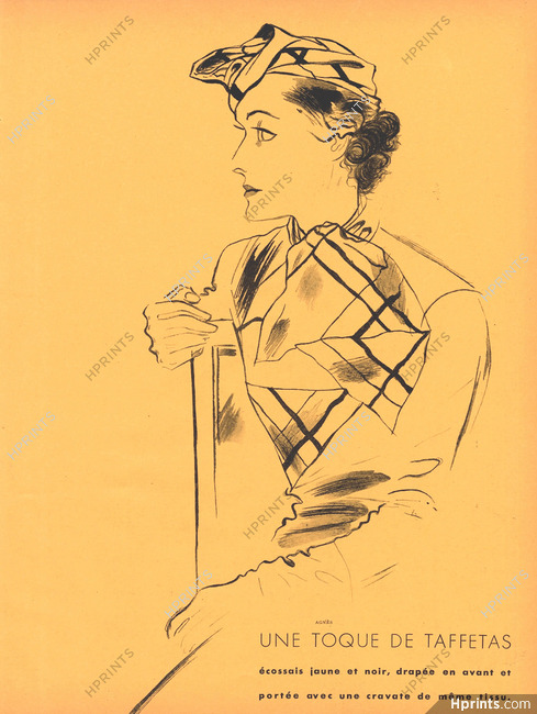 Agnès 1935 Toque de Taffetas, Jacques Demachy