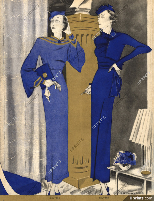 Bruyère 1933 Jacques Demachy, Evening Gowns