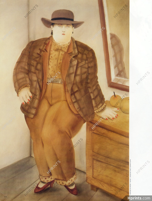 Nina Ricci (Gerard Pipart) 1981 Etro Fabric, Fernando Botero