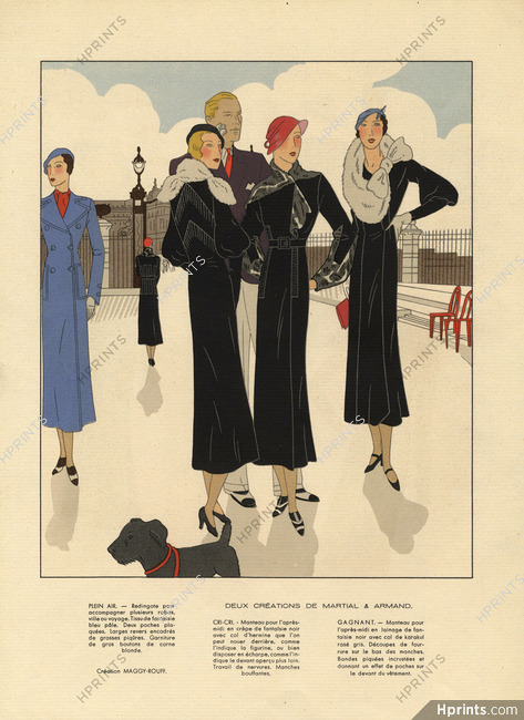 Maggy Rouff, Martial et Armand (2) 1932 Afternoon coats, AGB (Art Goût Beauté)