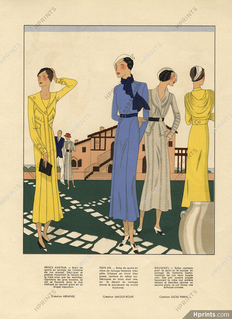 Ardanse, Maggy Rouff, Lucile Paray 1932 AGB (Art Goût Beauté)