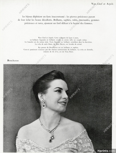 Boucheron 1955 Parure brillants et saphirs, Photo Georges Saad