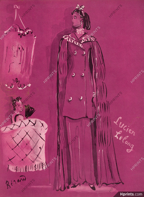 Lucien Lelong 1937 Evening Gown, Christian Bérard