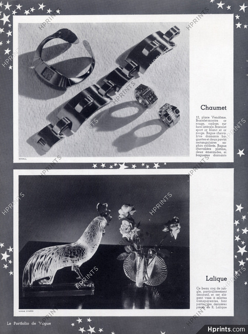Chaumet (Bracelet, Ring, Bracelet-watch), Lalique 1936
