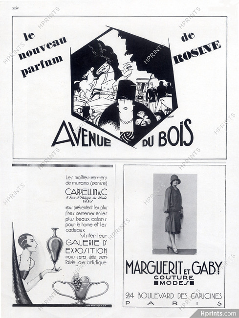 Rosine (Perfumes) 1926 Avenue du Bois