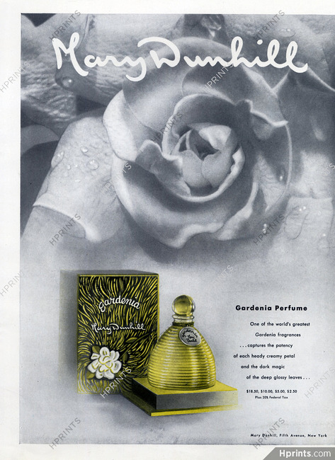 Mary Dunhill (Perfumes) 1946 Gardenia