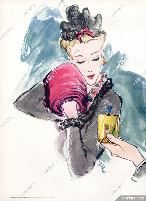 Coty (Perfumes) 1943 Paris, Eric