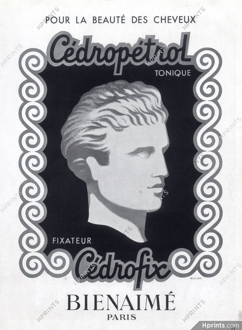 Bienaimé (Hair Care) 1946 Cédropétrol, Cédrofix