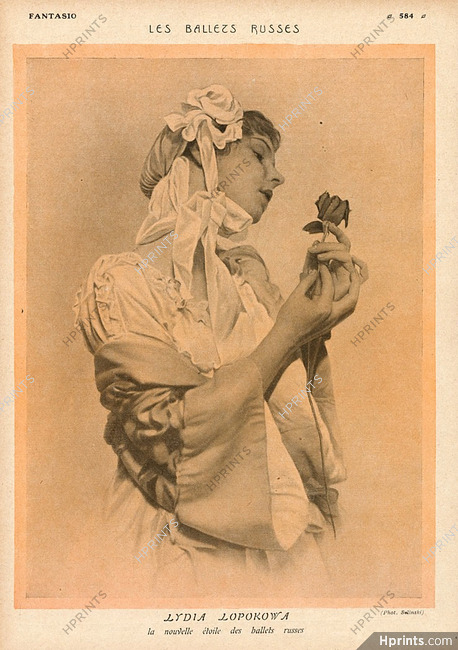 Lydia Lopokowa 1917 Russian Ballet Dancer Photo Selinski