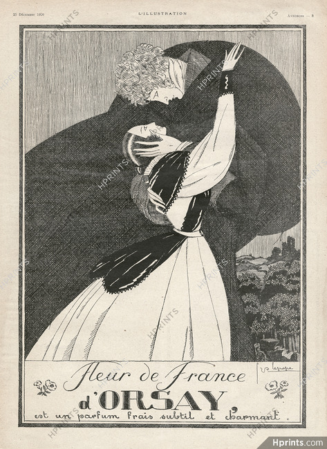 D'Orsay 1920 "Fleur de France" Georges Lepape (L)
