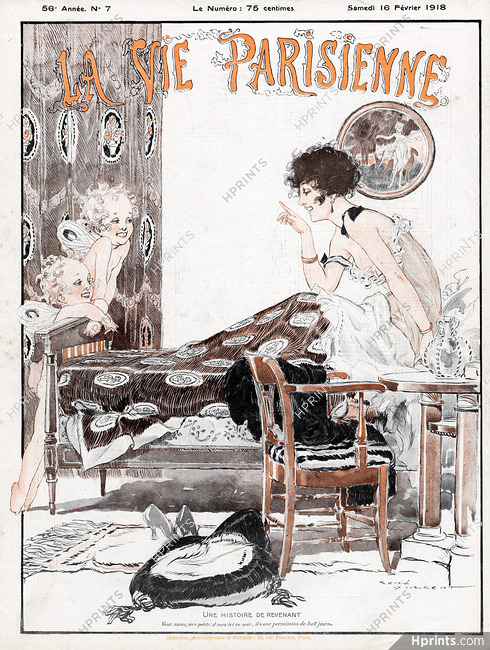 Une Histoire de Revenant, 1918 - René Vincent La Vie Parisienne Cover