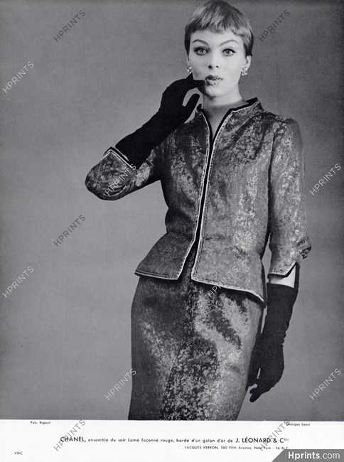 Chanel P/E 1962. Photo Guy Arsac. Mannequin Anne-Marie.