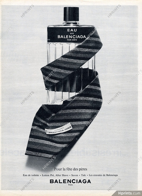Eau de Balenciaga (Perfumes) 1965 Tie