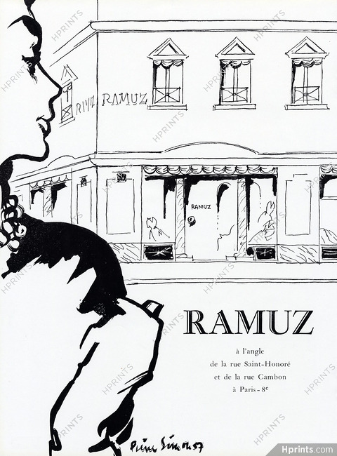 Ramuz 1957 Fashion Shop, Angle de la Rue St Honoré et la rue Cambon, Pierre Simon