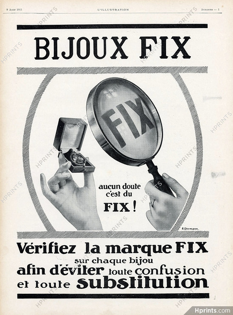 Bijoux Fix 1913 A. Ehrmann