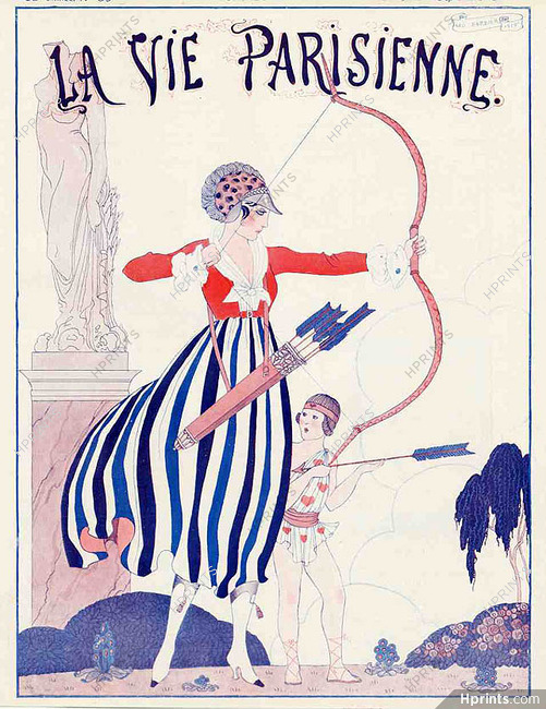 George Barbier 1915 Archer, La Vie Parisienne cover