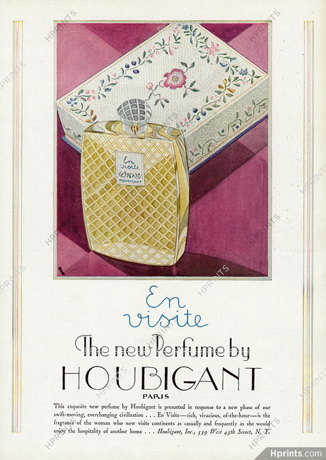 Houbigant (Perfumes) 1927 En Visite