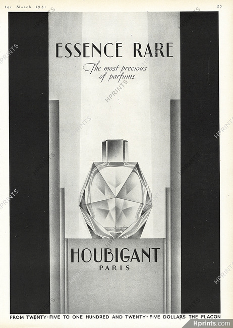 Houbigant (Perfumes) 1931 Essence Rare