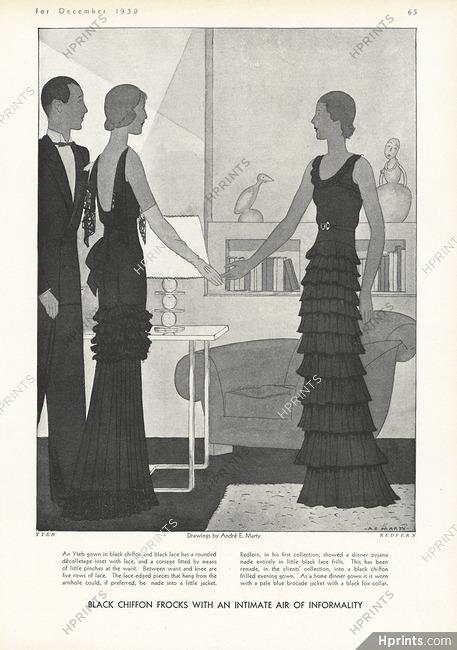 Yteb, Redfern 1930 Evening Gowns, André Édouard Marty