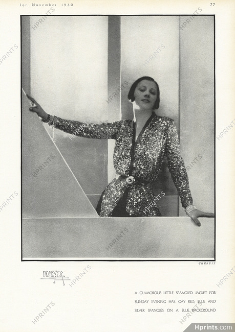 Chéruit (Couture) 1930 Photo Demeyer