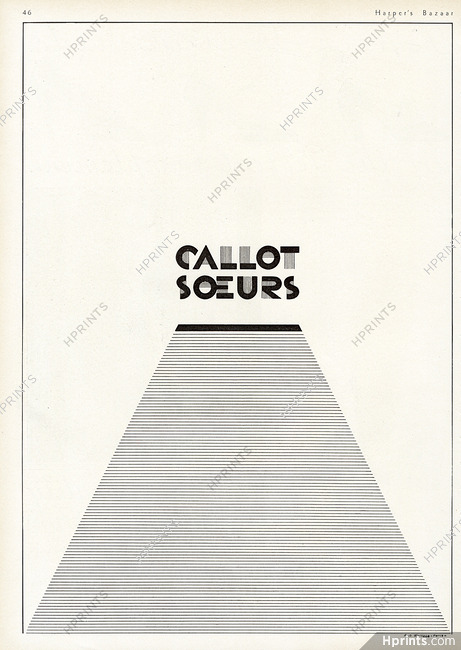 Callot Soeurs 1930 Label