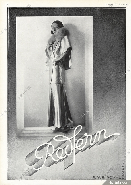 Redfern (Couture) 1930 Photo Diaz