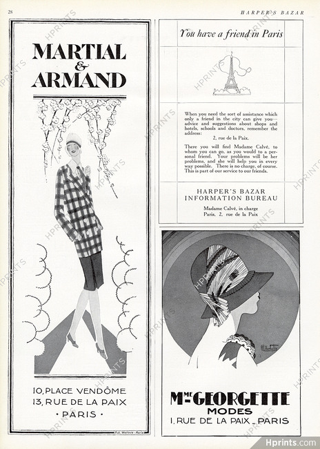 Martial et Armand 1927 Georgette
