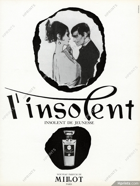 Millot (Perfumes) 1963 L'Insolent