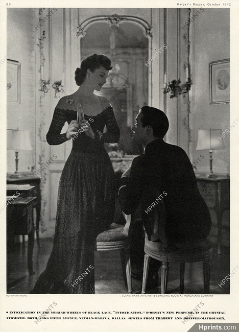 Intoxication D'Orsay Perfume 1942 Jewels by Trabert and Hoeffer Mauboussin, Photo Hoyningen-Huene