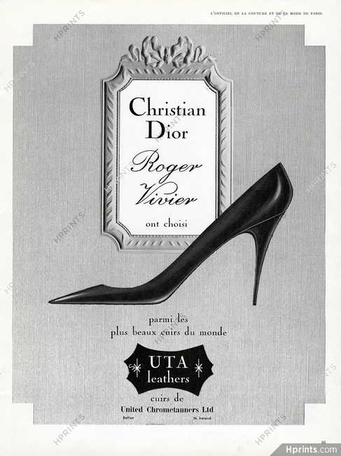 Roger Vivier (Shoes) 1960 Christian Dior, UTA Leathers
