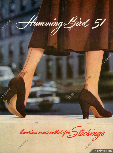 Humming Bird (Hosiery) 1948 Seam Stockings
